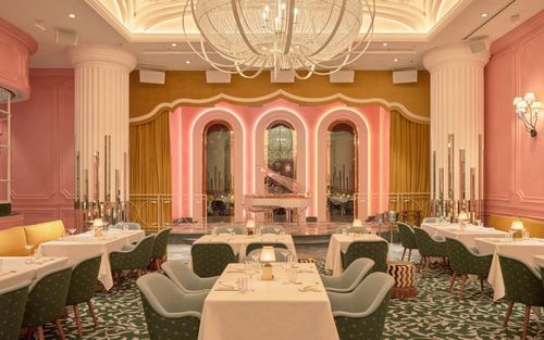 Art Deco Hall With Candy-Coloured Interiors for Luxurious Dinners. Josette. Josette