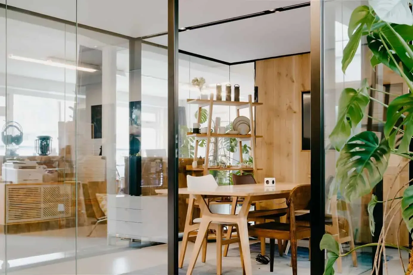 A glass micro venue in Amsterdam with a minimalistic design.webp