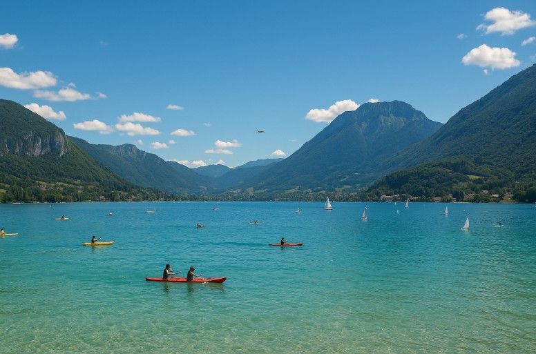 Recreational boats at Lake Annecy, surrounded by mountains. (Generated via Chat-GPT).jpg