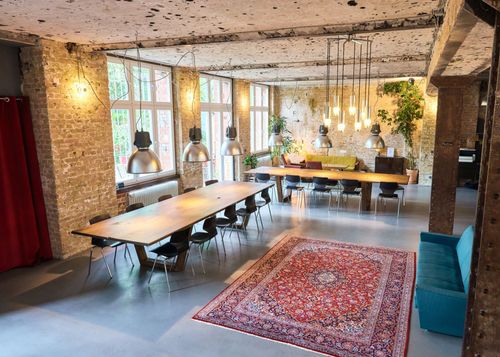 Raw Brick Walled Venue With Garden Access for Creative Corporate Events