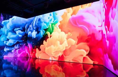 Neon-Lit Studio With Immersive LED Screen for Dynamic Events