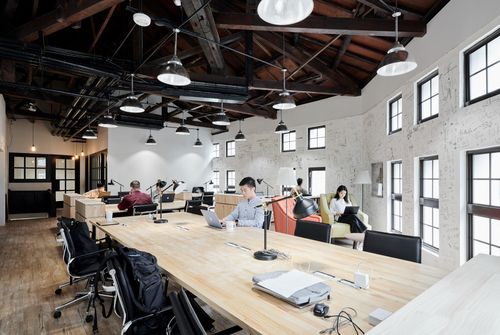 Chic Industrial Co-Working Space for Dynamic Team Meetings