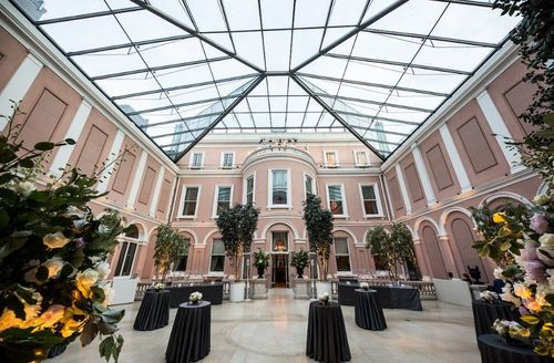 Neoclassical Courtyard With a Glazed Roof for Sophisticated Launches. Wallace Collection. The Courtyard