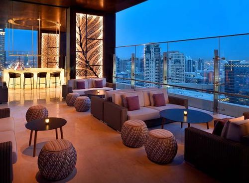 Sophisticated Rooftop With Cityscape Views for Sunset Cocktail Parties