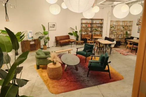 Chic Modern Space With Versatile Layout Perfect for Gatherings