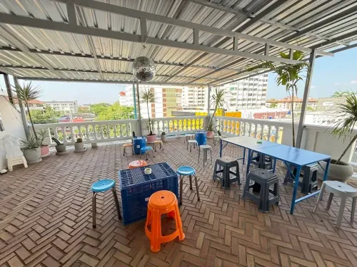 Urban Rooftop Deck in Metal With Boho Disco Vibe and City Views for Creative Mixers