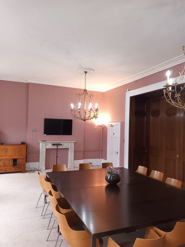Georgian Venue With Grand Chandeliers and Timeless Charm for Gatherings. The Khan Partnership. Room 1