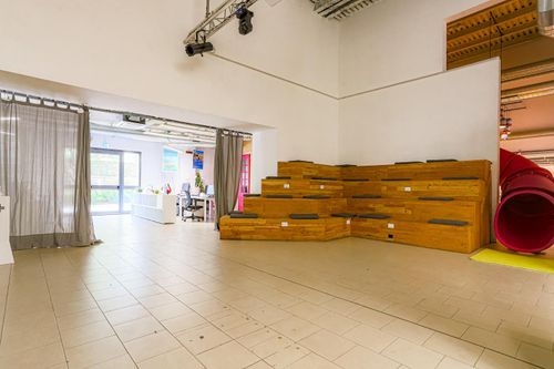 Colourful Industrial Loft With Playful Design for Vibrant Launch Events