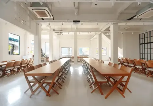 Elegant Well-Lit Venue With a Green Patio for Exclusive Events