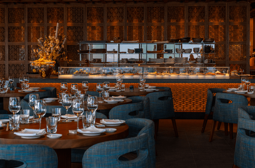 Amber-Lit Haven with Coastal Charm for Refined Soirees