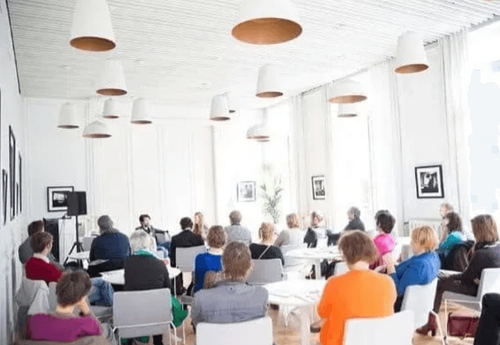 Literary venue room