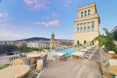 Classical Rooftop Terrace With Cityscape Views for Receptions