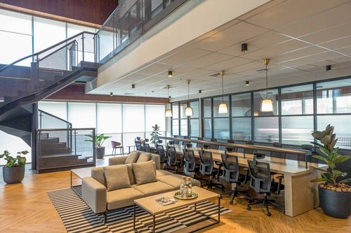 Sophisticated Modern Loft for Group Work and Brainstorming Sessions