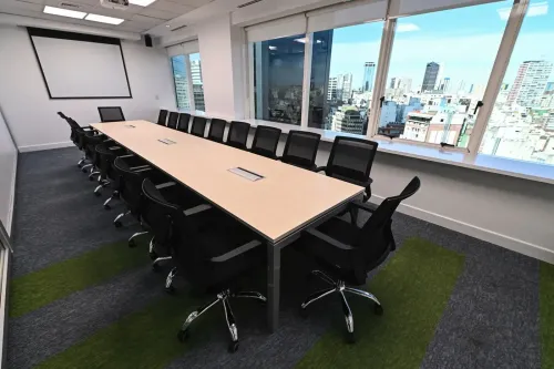Sleek Corporate Meeting Room With City Views for Productive Sessions