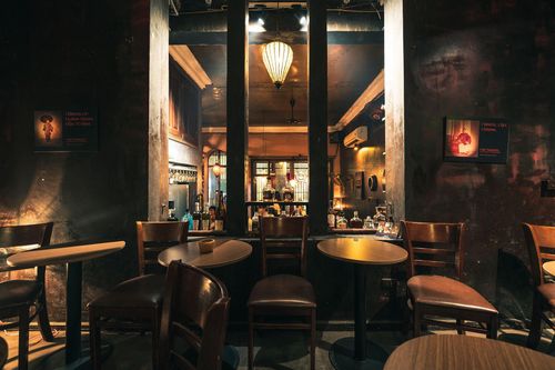 Trendy Bar With Live Music Stage for Cocktail Parties and Mixers