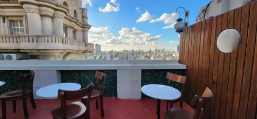 Exclusive Rooftop With Wooden Details and Obelisco Views Perfect for Sunsets