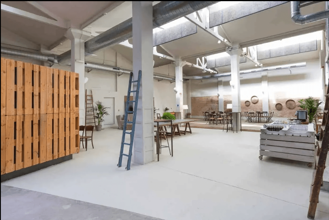 Bright Industrial Loft With Rustic Accents for Creative Gatherings