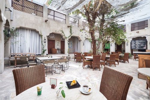 Rustic Courtyard With Serene Natural Ambience for Vibrant Mixers
