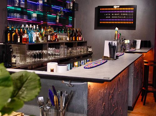 Neon and Cyberbunk Bar