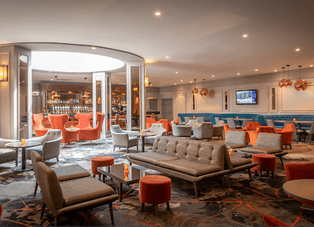 Elegant Contemporary Lounge for Sophisticated Networking Mixers