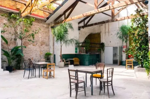 Rustic Indoor Garden Venue for Vibrant Corporate Gatherings