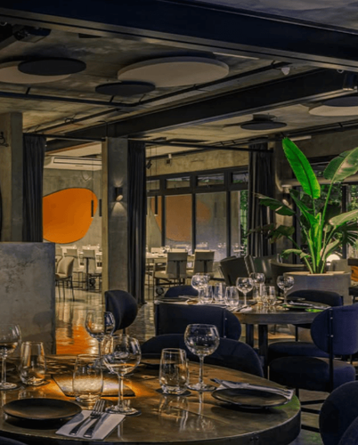Bold Concrete Interiors for Stylish Dinners and Design Events