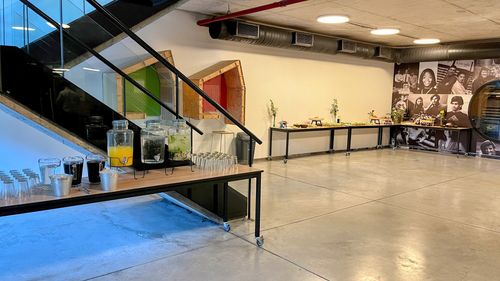 Contemporary and Urban Lounge With Unique Art for Engaging Networking