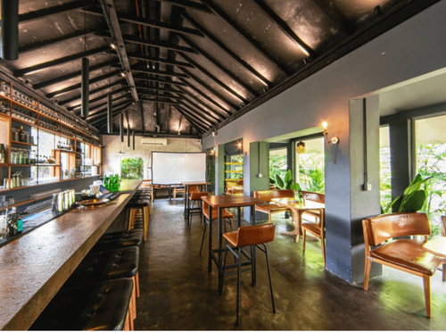 Sleek Jungle-Inspired Venue With Rustic Charm for Casual Gatherings