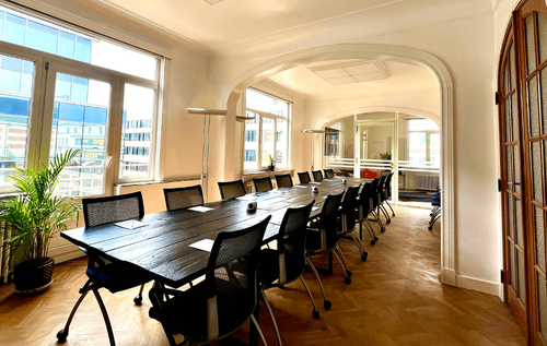 Centrally Located Brussels Boardroom With Natural Light for Strategic Meetings