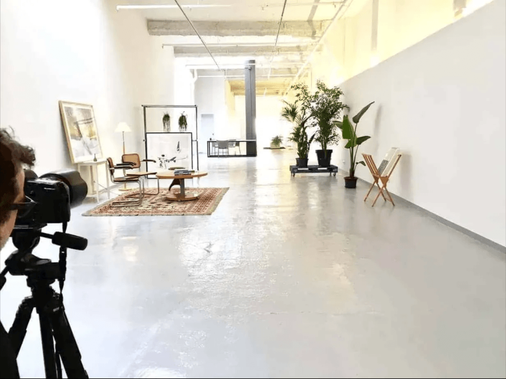 Spacious Industrial Loft With Clean White Backdrop for Creative Affairs
