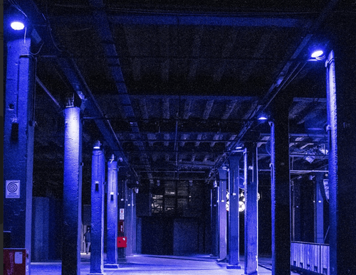 Monumental Warehouse Hall With Iron Columns & Built-In Stage for Conferences and Trade Shows