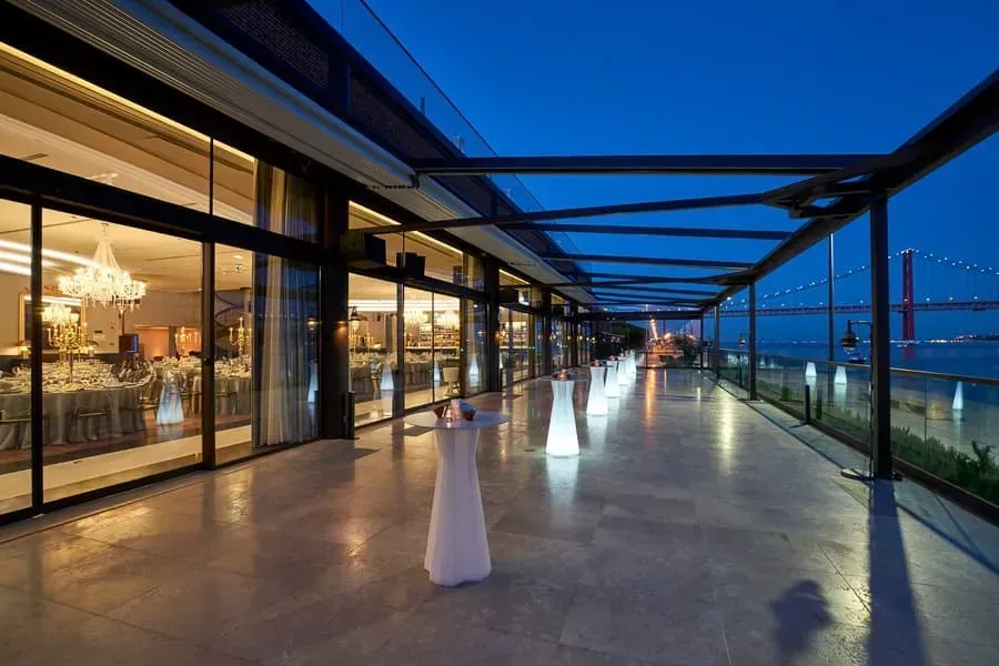 An extraordinary terrace in Lisbon with awe-inspiring river views for corporate gatherings by the water.webp