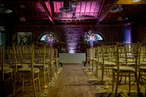 Classic event space in a Georgian warehouse. Museum of London. Wilberforce Room