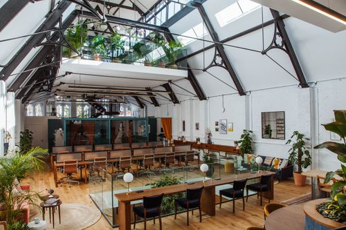 Victorian Loft With a Wild Green Soul for Transformative Corporate Events. Missionworks. Missionworks