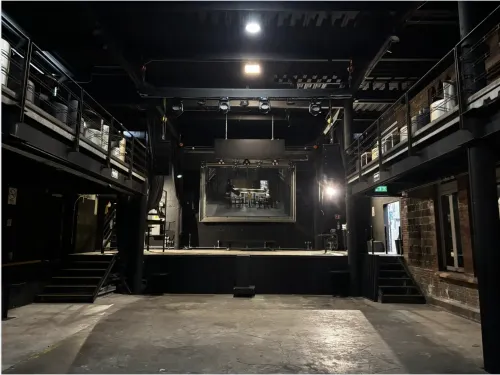 Two-Level Industrial Loft With Raw Brick Charm for Immersive Productions