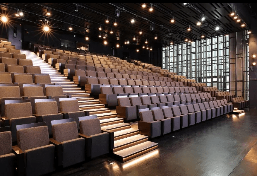 Elegant Auditorium With Modern Design and a Lobby for Corporate Presentations