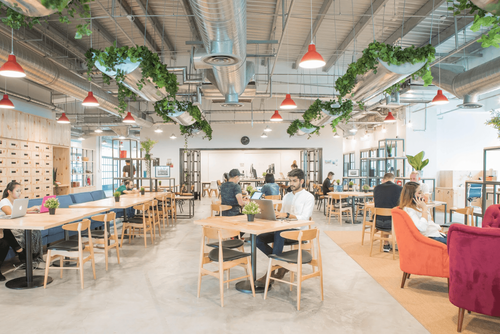 Chic Industrial Co-Working Hub for Collaborative Brainstorming Sessions