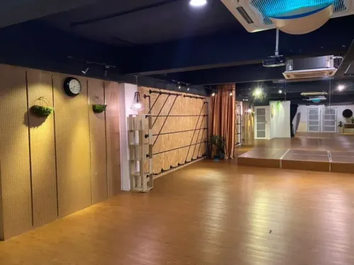 Modern Event Hall With Stage for Workshops and Celebrations