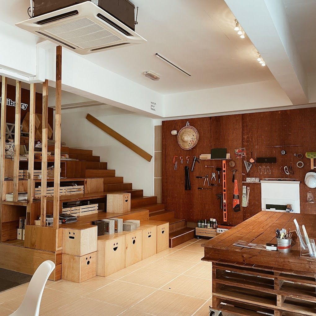 An inspiring brainstorming space in Kuala Lumpur with a unique staircase and a rooftop terrace.jpg