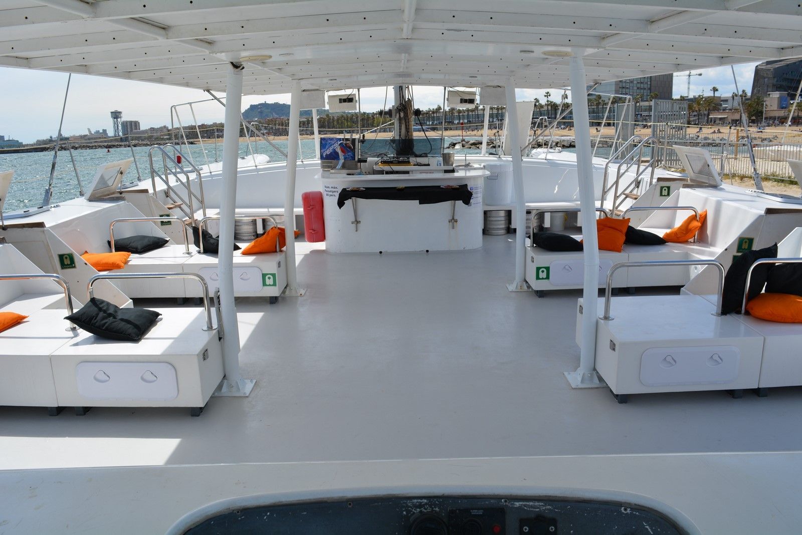 An elegant open deck catamaran water venue in Barcelona.jpg