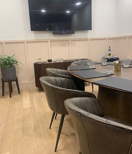Elegant Meeting Room With Luminous Ambiance