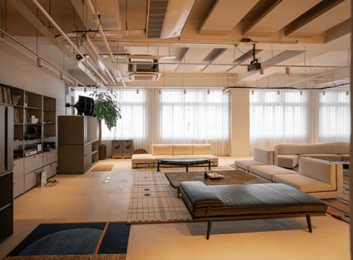 Minimalistic Lounge With Scandinavian Charm for Private Gatherings