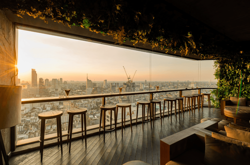 Vibrant Wine Bar with Rooftop Terrace in Bangkok