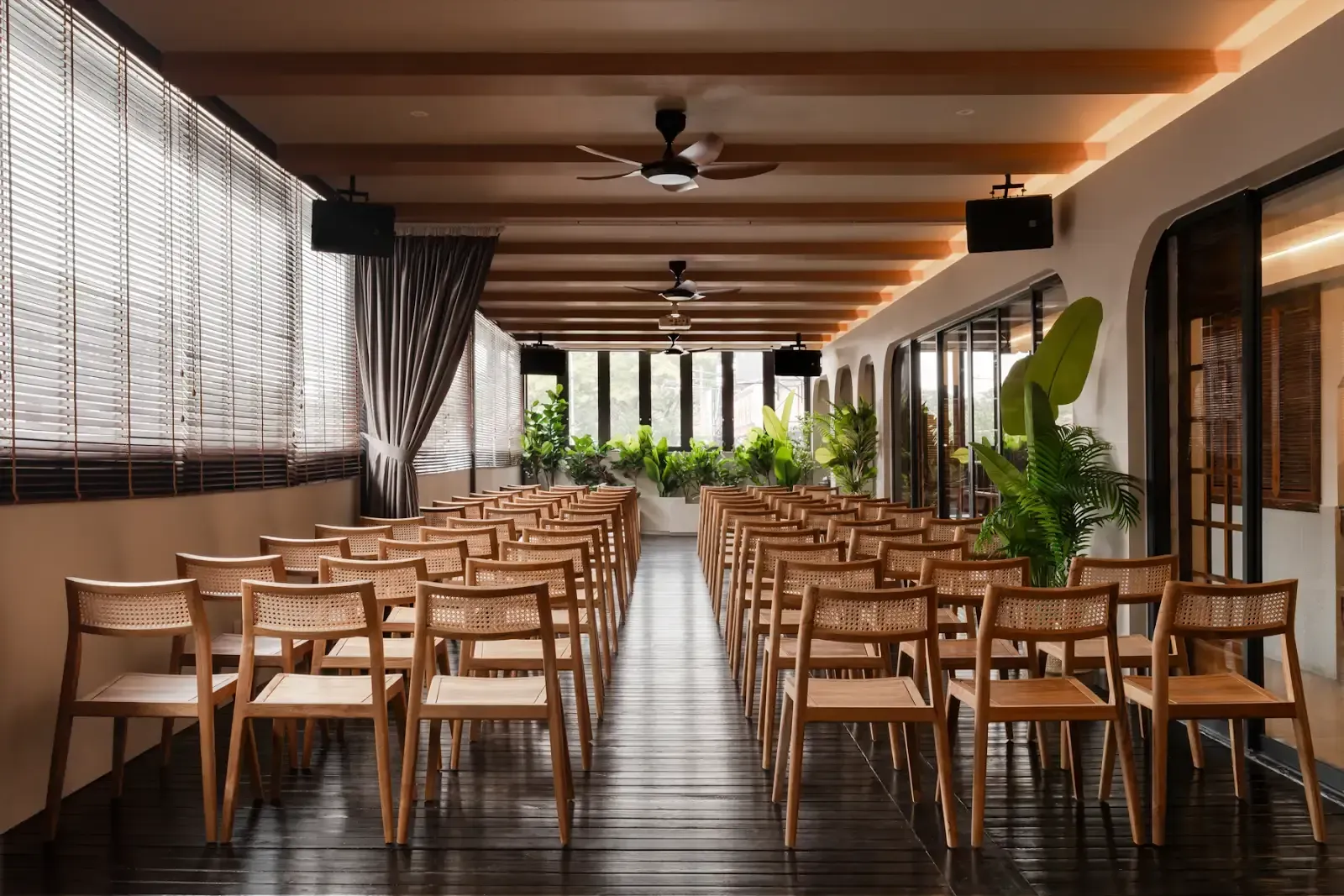 Nature-inspired venue in Kuala Lumpur with rainwater harvesting and energy-efficient lighting.webp