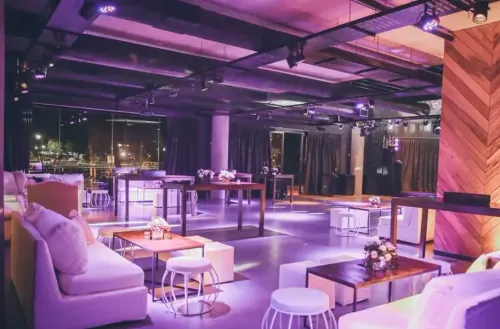 Industrial Hall With Riverside Location and Open-Air Terrace for Receptions