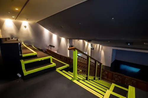 Immersive 360° Visual Auditorium With Cutting-Edge AV for Product Launches and Showcases. Theatre of Digital Art. Auditorium