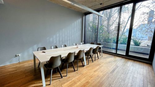 Modern Boardroom With Garden Views for Focused Meetings and Workshops