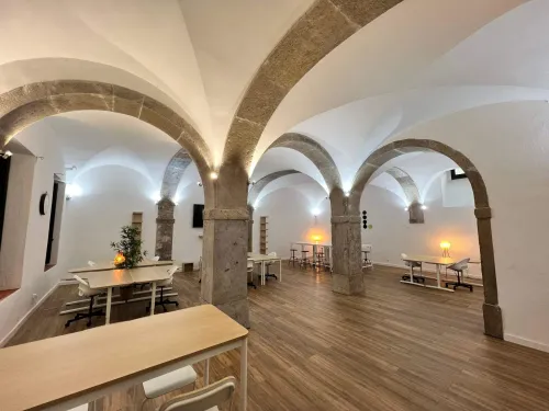 Elegant Networking Venue White Luminous Space