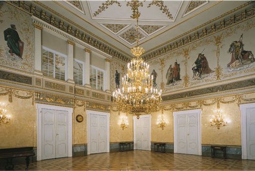 Grand Baroque Music Hall With Ornate Frescoes for Elegant Receptions