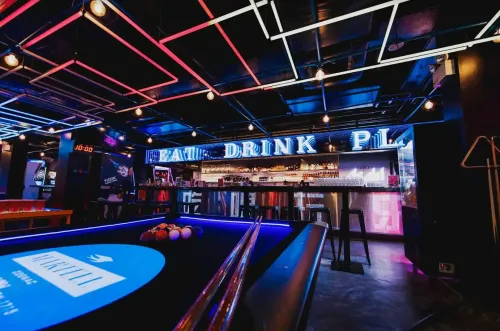 90s Retro Arcade and Live Music Venue